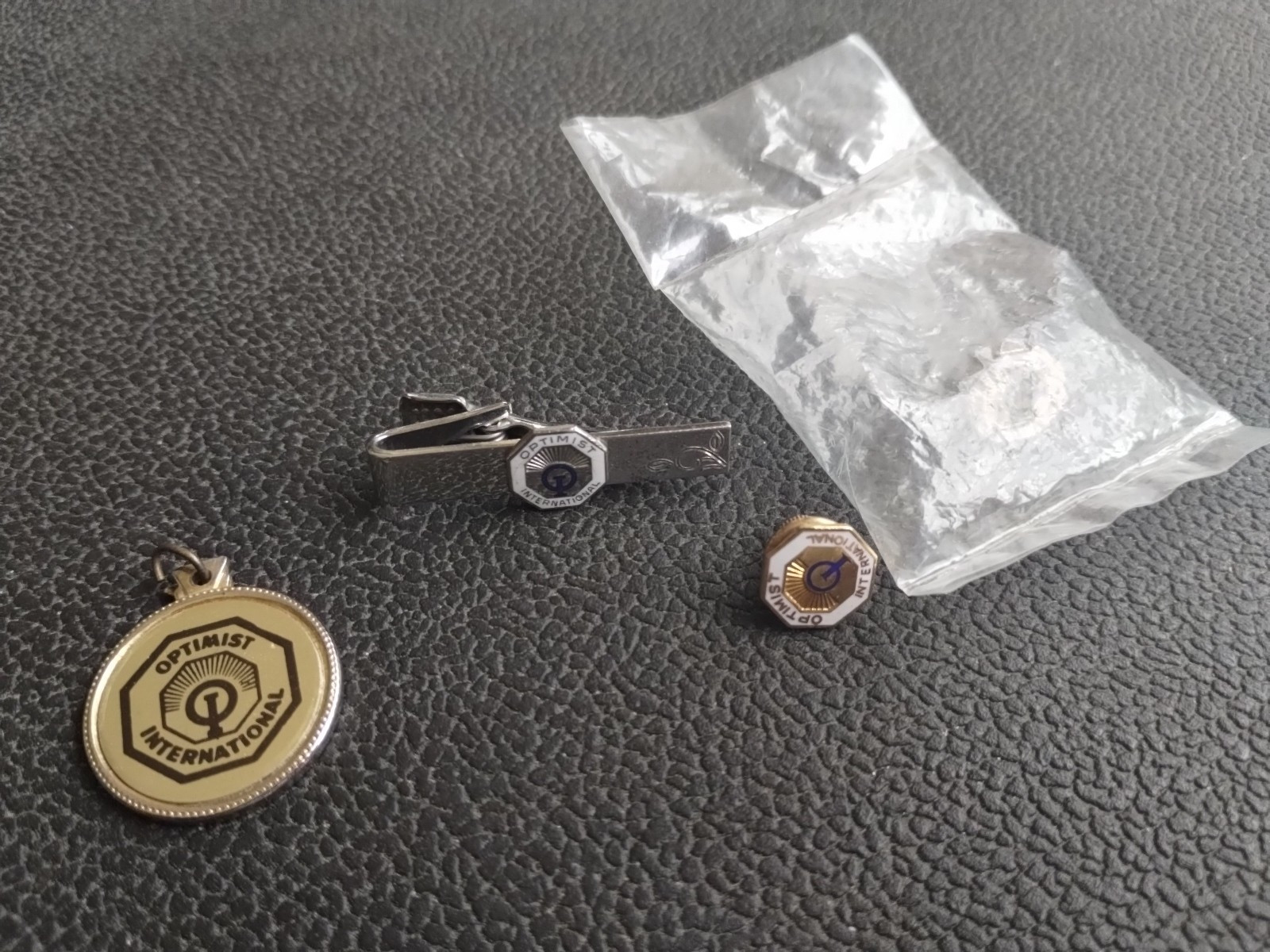 Vintage Lot Optimist International Honor Club Charm Tie Bar Tie Tacks