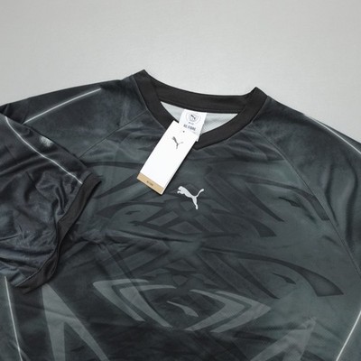 Puma Tech -X Football Soccer Jersey T-shirt Men's Size XL Puma Black AOP
