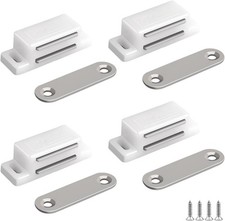 Cabinet Magnetic Catch - 4 Pack Cabinet Door Magnetic Latch for Cupboards Drawer