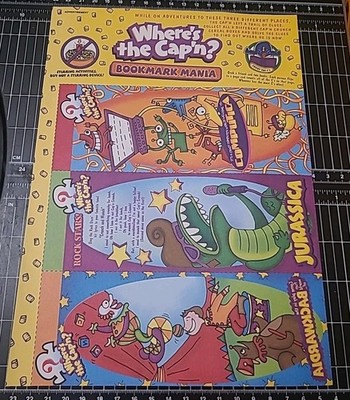 Cap'n Crunch Where's The Captain Bookmark Mania 2000 Print Ad 8x11 