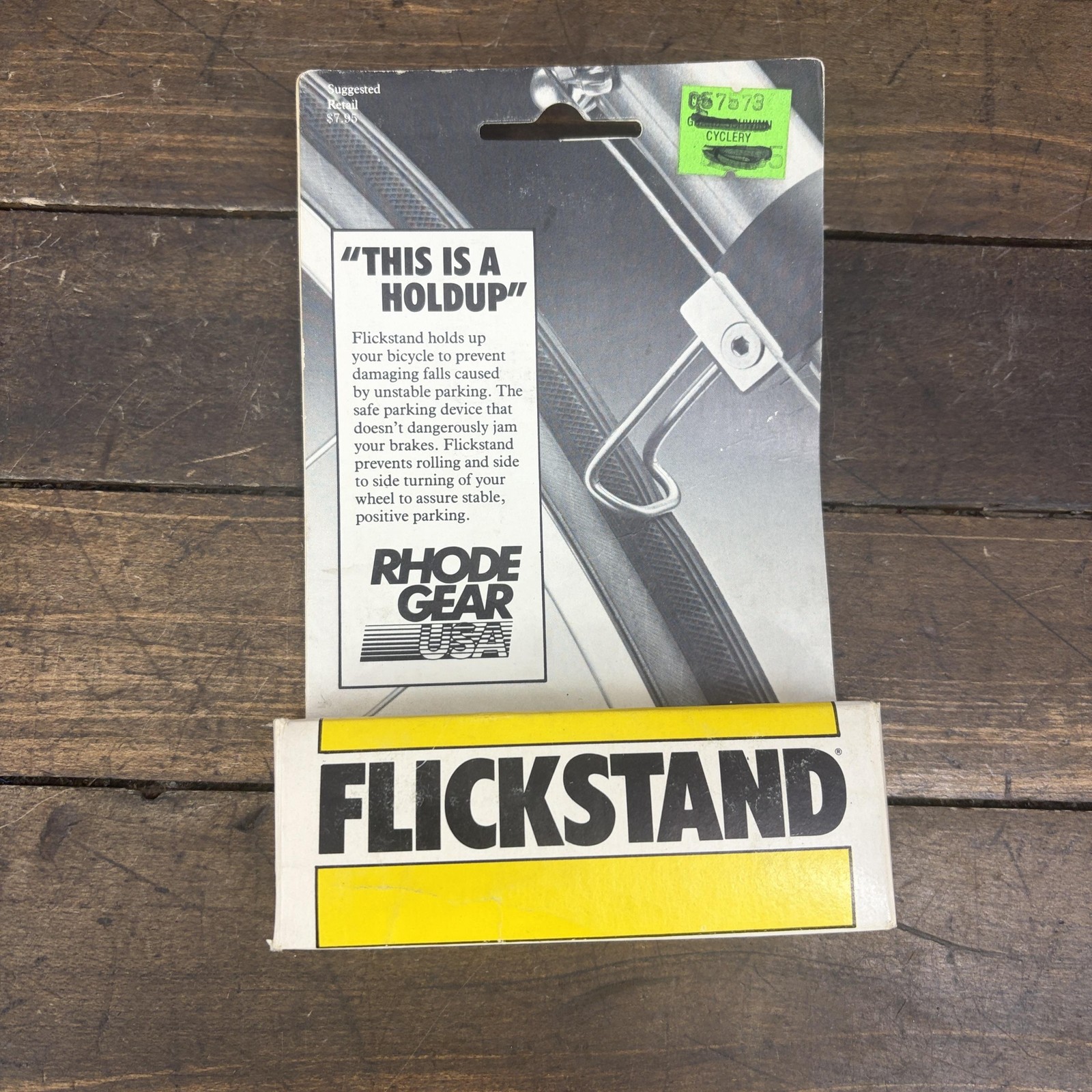 Kickstand Clip Bike Nos Usa Silver 1980s