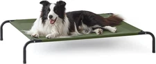 Love's cabin Elevated Cooling Dog Bed for Large Dogs, Portable Indoor & Outdoor