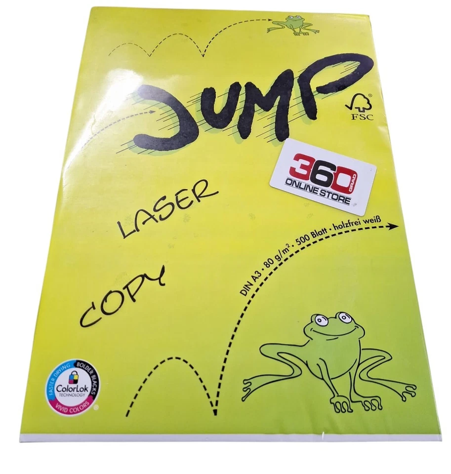 JUMP Kopierpapier COPY/LASER DIN A3 80 g/qm 500 Blatt