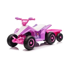 6V Kids Ride on ATV 4 Wheeler Electric Power Wheels Quad Car with Music, Light