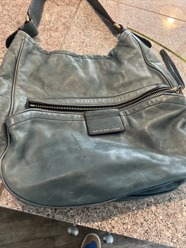 Bolso de cuero verde italiano Marc By Marc Jacob’s Hopper Foto 3 de 4