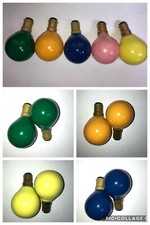 5x BRANDED Round Golf Ball 40W B15 SBC 240V Coloured Light Bulb Lamps