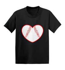 Baseball Heart - Love Sports Fan Seams Valentine's Day Kids T-shirt