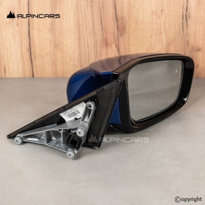 OEM BMW F90 M5 Aussenspiegel Rechts Outside Mirror Shadow Line Marina Bay Blau