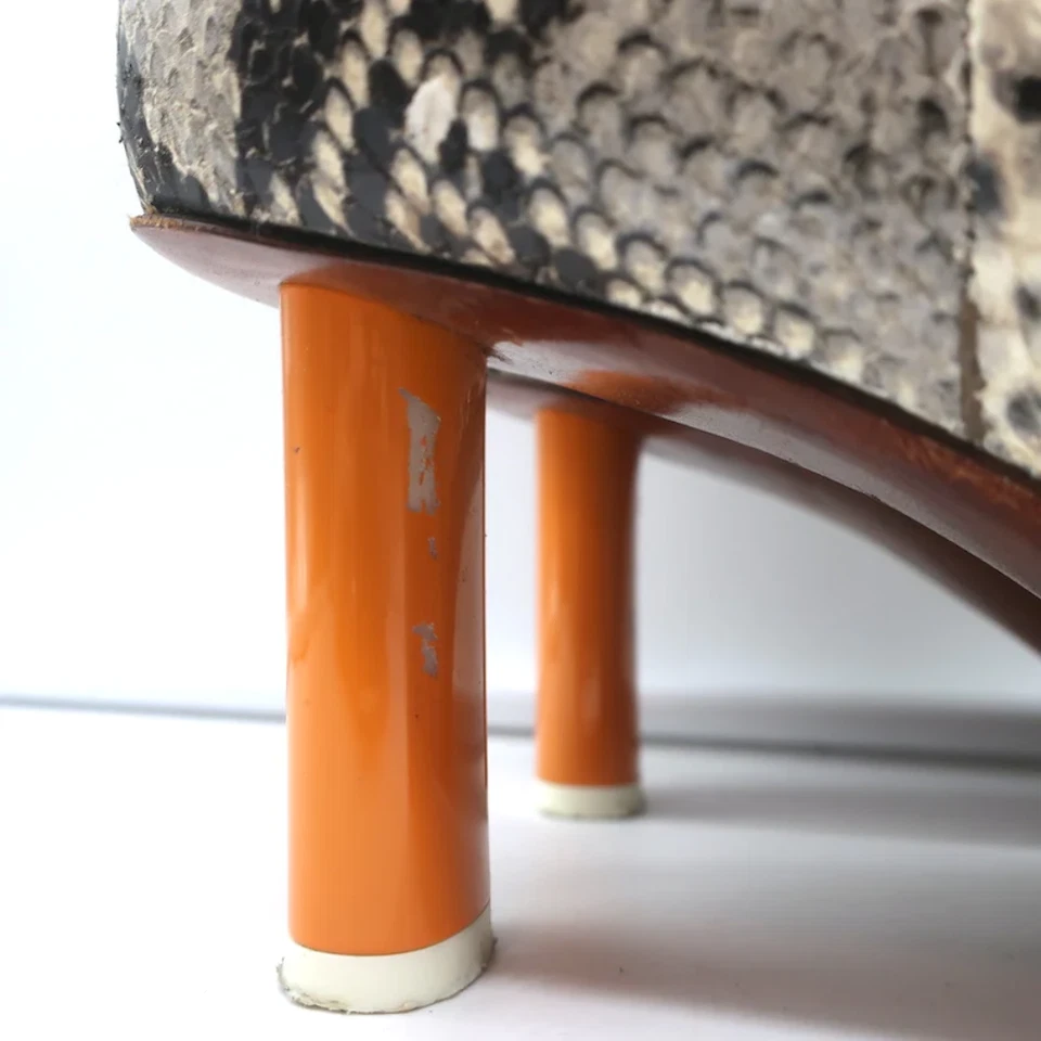 Vetements Demna Gvaslia Botines Ligeros Gris Piel de Serpiente Talla 41 Foto 3 de 4