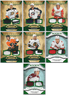 2020-21 Artifacts Materials Emerald GU Logo Patch /65 /99 - Pick Any