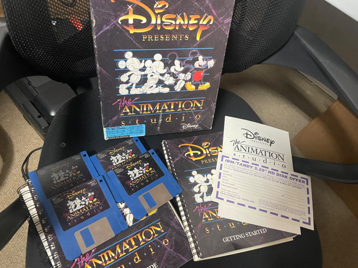 Disney Presents The Animation Studio Software PC Paint Program for