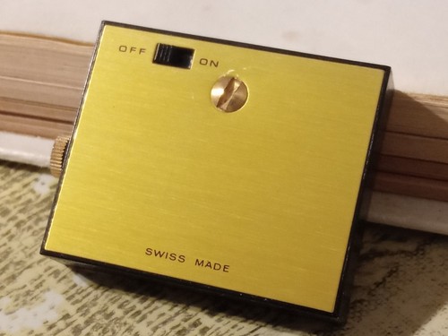 Miniswiss Alarm Mini Travel Clock With Leather Case Working No Alarm As Is Swiss - Picture 2 of 20
