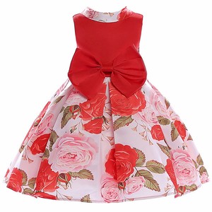 red rose flower girl dresses
