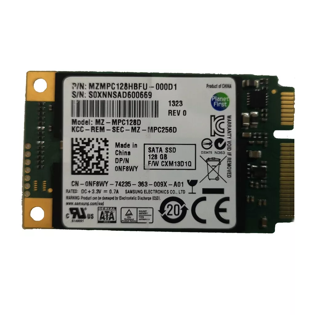 Samsung 128GB SSD mSATA Solid State Drive MZMPC128HBFU-000D1 | eBay