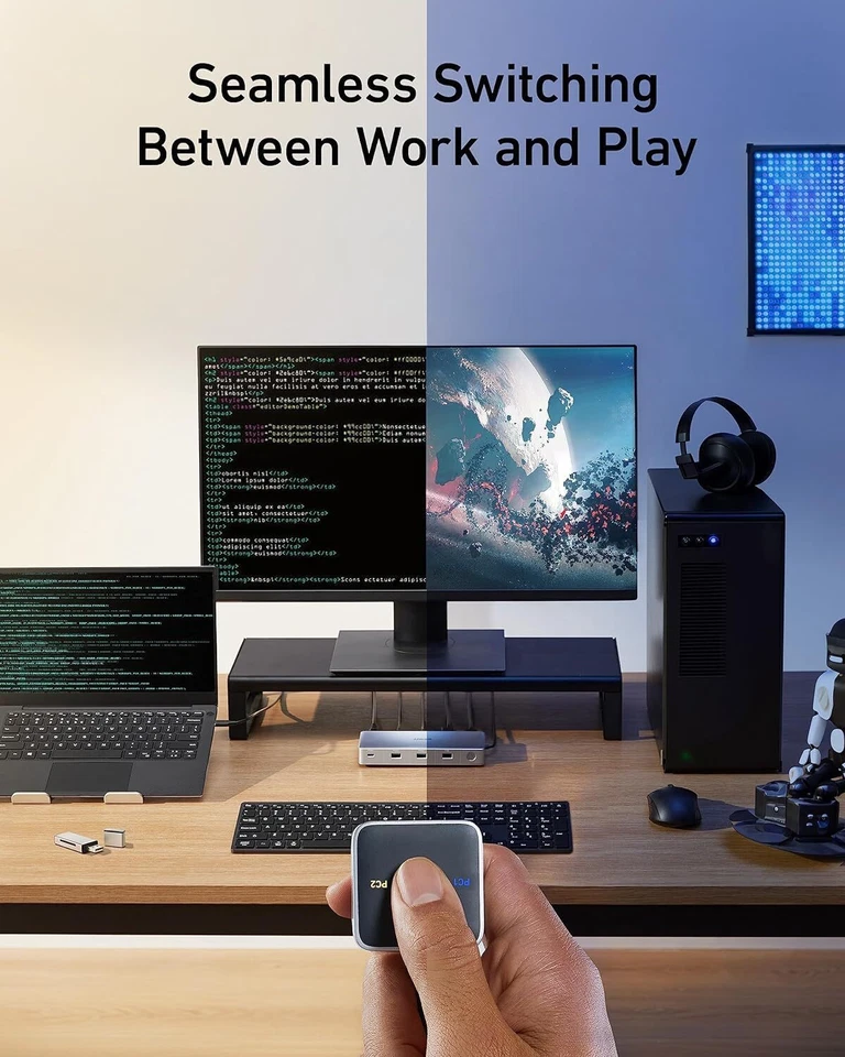 Anker 553 USB C Docking Station with KVM Switch Dual 4K Monitor for Laptop/PC - Image 4 of 4