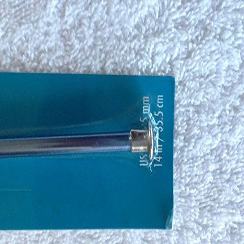 Boye Aluminum Afghan Crochet Hook, Size K, 6.5 mm, 14'', 1 Pc 6.5mm