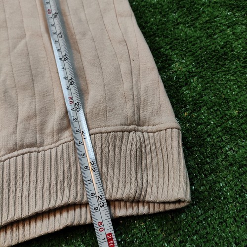 Vintage Head Sweater Mens Small Cream White Striped 90s Embroidered Casual Adult - Picture 8 of 12