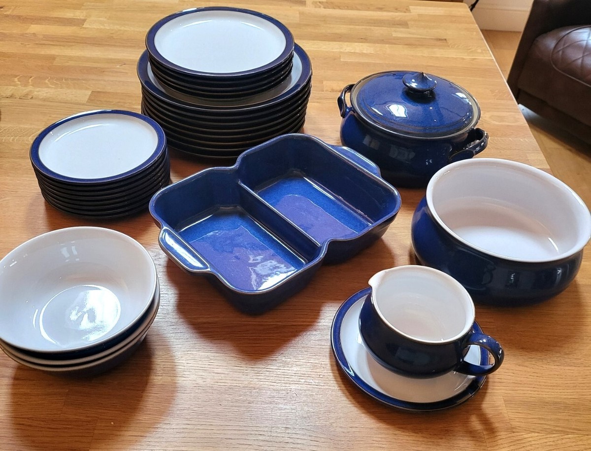 Denby Imperial Blue Denby Dish Set Denby Imperial Blue 16 Piece Set