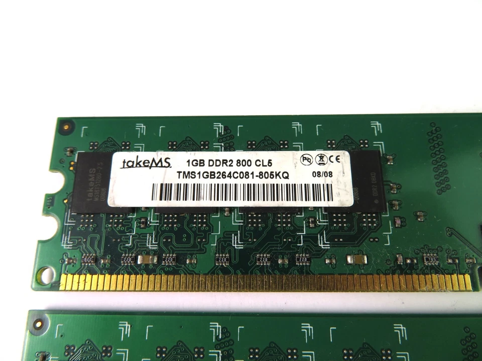 takeMS 2x1GB Kit DDR2 SDRAM PC-6400 240-pin DIMM 800MHz - Imagen 4 de 4