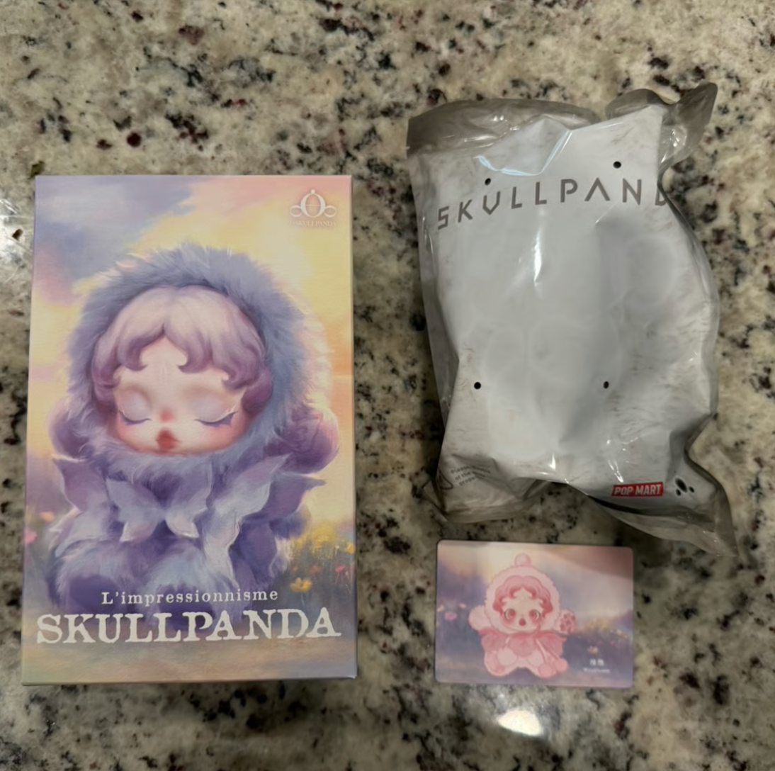 Authentic POP MART SKULLPANDA L'impressionnisme Series Plush
