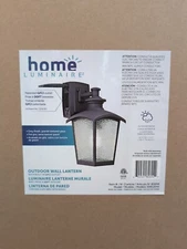 Home Luminaire 80694 Spence 1-Light Outdoor Wall Lantern Grey Finish Granite Gls