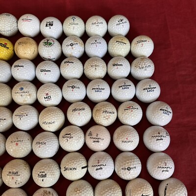 109 Golf Balls Bulk Lot Practice Used Top Flite Titelist