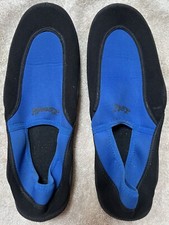 Mens Locals Aqua Water Rubber Net Shoes Large - Black and Blue