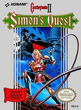 Nintendo Classic Art - Castlevania 2 Simons Quest Video Game Cover Poster 11x15