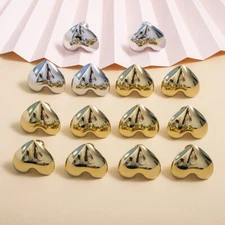 Brass Love Heart Wardrobe Door Knob Cupboard Drawer Pull Dresser Cabinet Handle