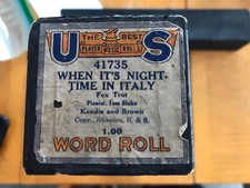 Original US Piano Roll 41735 When It's Night-Time In Italy Vintage Fox Trot