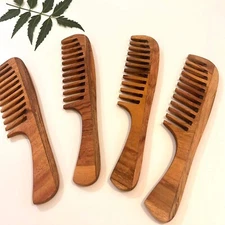 Pocket Hair Comb Beard Hair Salon Barber Brush Wooden Comb