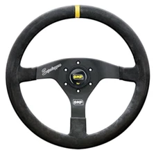 OMP Velocita Superleggero Suede Leather 350mm Diameter Steering Wheel Black