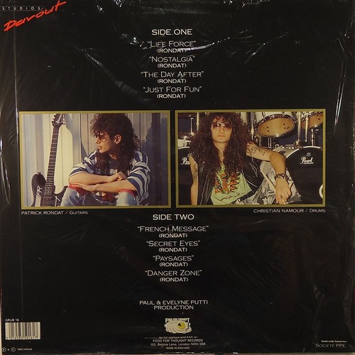 PATRICK RONDAT Just For Fun FRENCH PROG METAL GUITAR FFT Records SEALED VINYL LP - Imagen 2 de 2
