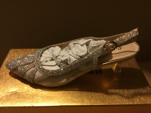 Lady Couture Macy Pointy Toe Low Heel Dressy Slingback Shoe Size 7 | eBay