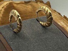 Vintage 10k Yellow Gold Classic Shrimp Style ...