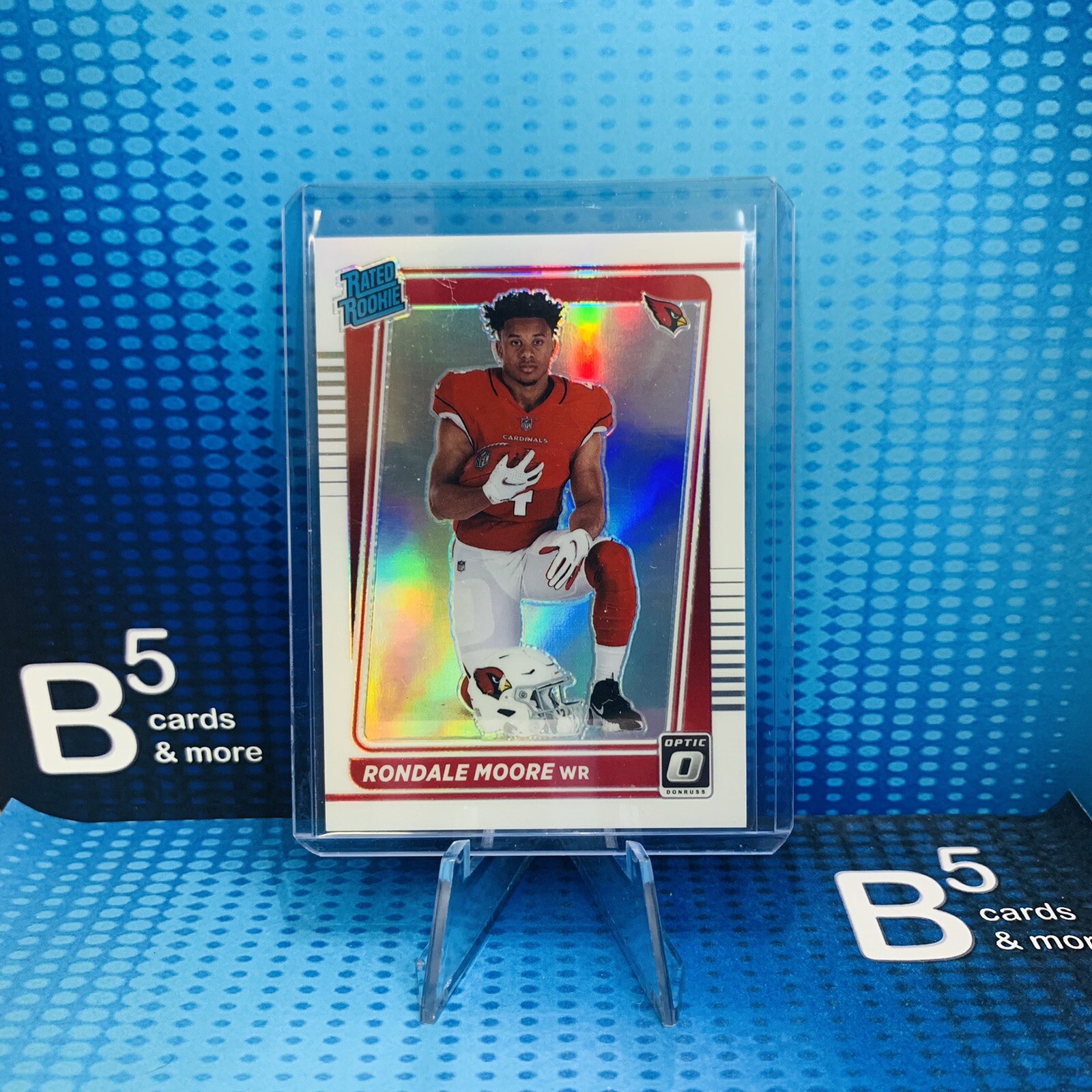 RONDALE MOORE 2021 Donruss Optic Rated Rookie Variation HOLO Prizm #217