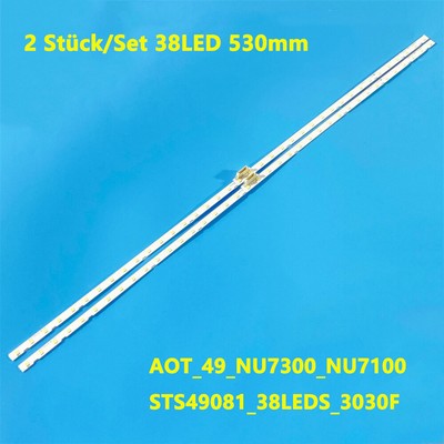LED-Leisten für UA49NU7100 UA49RU7100 UA49RU7400 UE49N5540 UE49NU6025 UE49NU7025