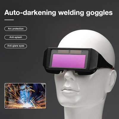 Auto Darkening Welding Glasses Eye Protection Solar Powered Goggles Mask Helmet