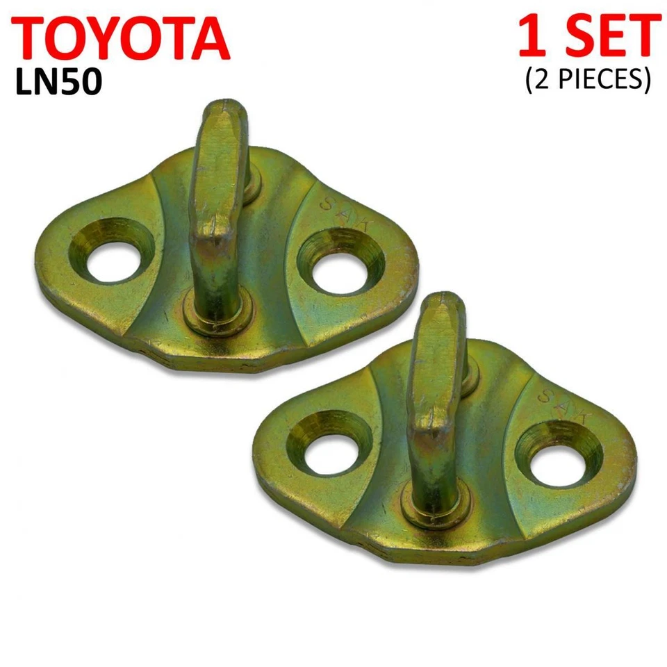 Par de placas conjunto cerradura puerta pestillo golpeador para camioneta Toyota Hilux LN50 LN56 1985 Foto 2 de 4