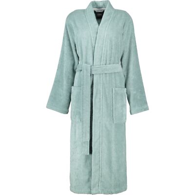 Cawö Home Bademäntel Damen Kimono Luxury Basics Kimono 826 fjord - 47 Damen Grün