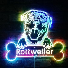 ADVPRO Name Personalize Rottweiler RGB Dynamic Glam LED Sign st06-fnd-p0076