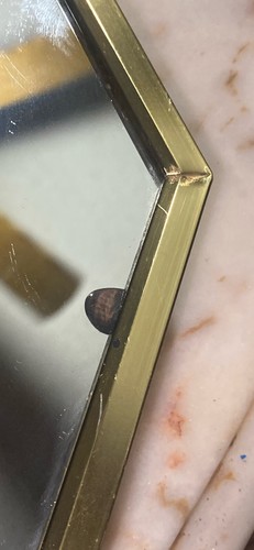 Vintage Windsor Robert Slimbach achteckig geätzte Narzissen Wandspiegel Mitte des Jahrhunderts - Bild 11 von 18