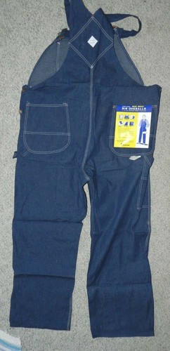 Vtg BIG MAC BIB OVERALLS Denim 44x30 