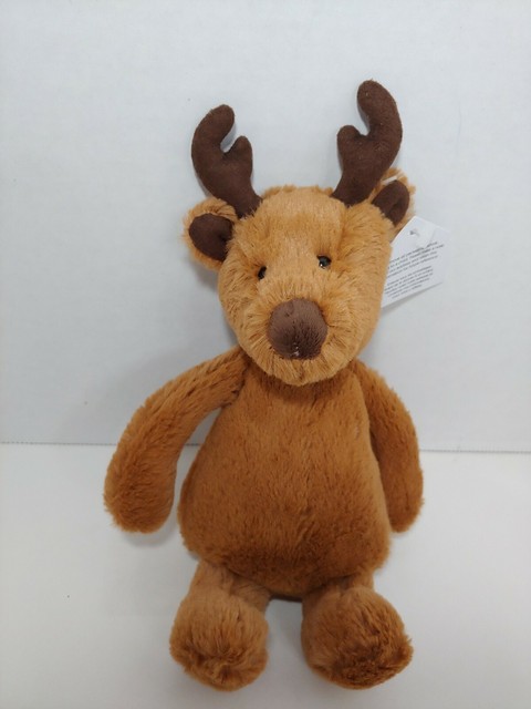 JELLYCAT plush small bashful reindeer stuffed animal soft brown | eBay
