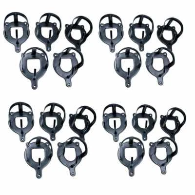 AMKA "Trensenhalter im Set mit 20 Stück schwarz Trensenhaken Zaumzeughaken