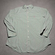 Ralph Lauren Button Shirt Mens 16.5 32/33 Long Sleeve Colorful Plaid Preppy