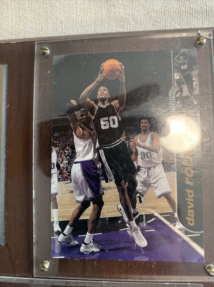 Placa Jersey NBA David Robinson San Antonio Spurs Juego Usado Foto 3 de 3