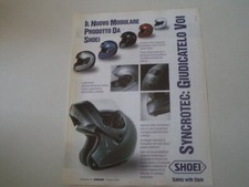 advertising Pubblicità 1999 CASCO HELMET SHOEI SYNCROTEC