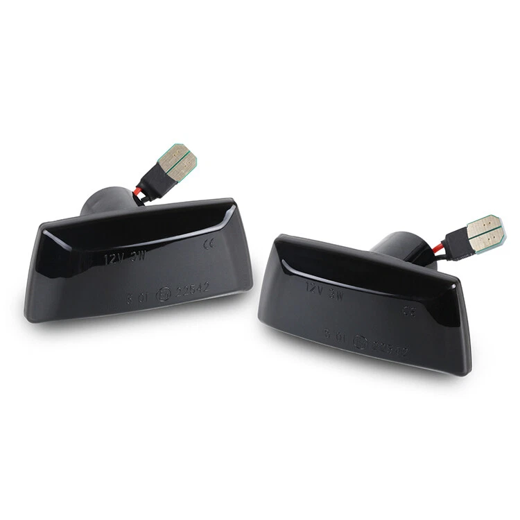 2x FRECCE LATERALI LED Smoke compatibili per Opel Adam Astra H J GTC Corsa D E - Immagine 2 di 4