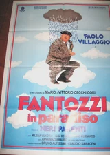 MANIFESTO    ORIGINALE  FILM    " FANTOZZI     IN   PARADISO  "